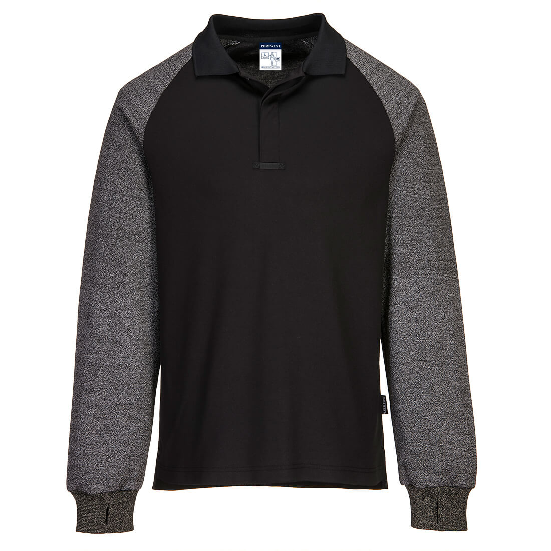 Portwest CR15 Poloshirt – Schwarz – bequem & funktional
