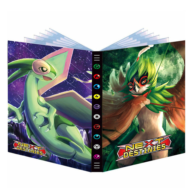Cartoon 9 Pocket 432 Karten Pokemon Album Buch Anime Kartenspiel Pokémon Karten Sammlung Halter Binder Ordner Top Spielzeug Geschenk für Kinder