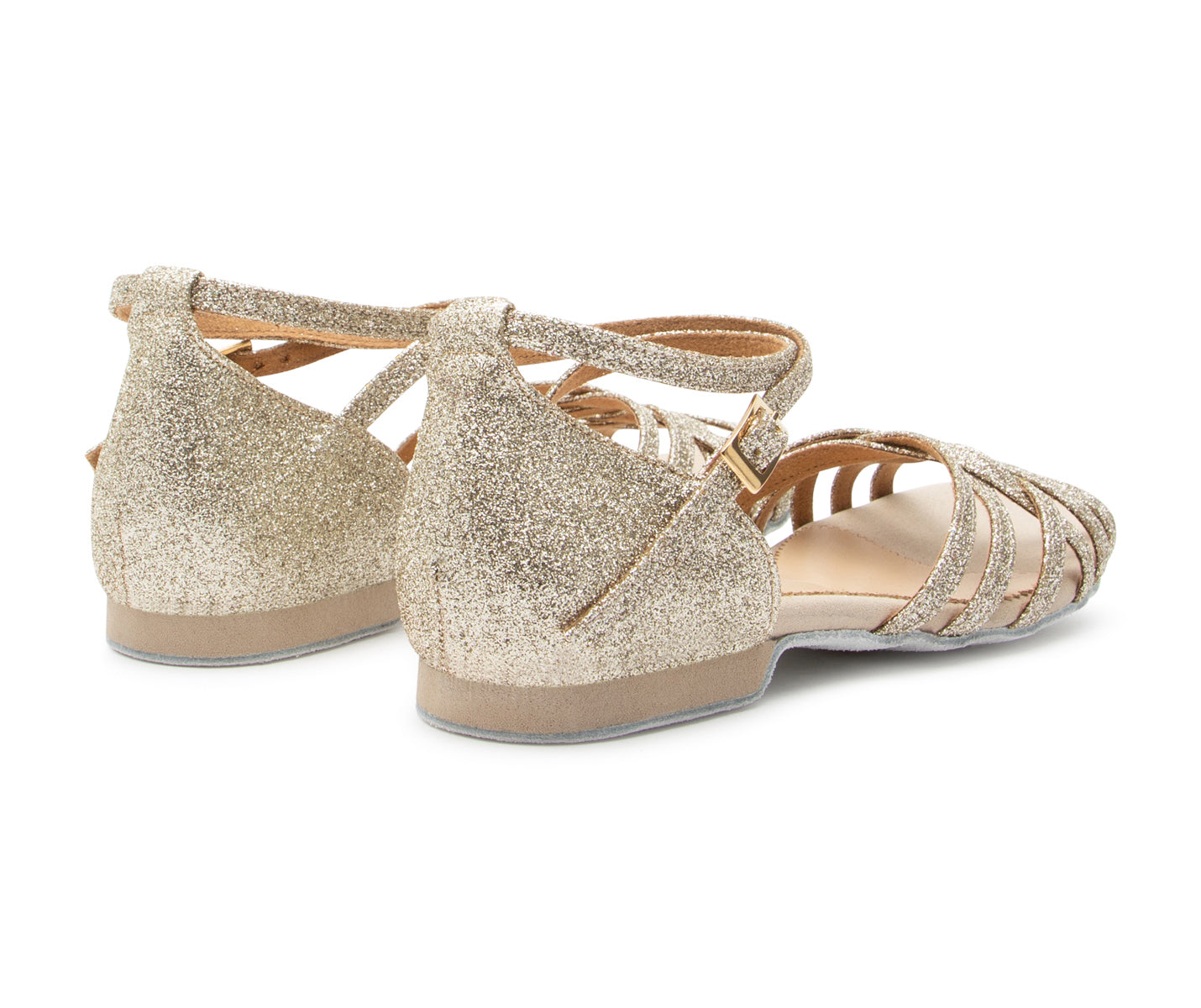 Joy Tanzschuhe in Gold Glitter Mikrofaser
