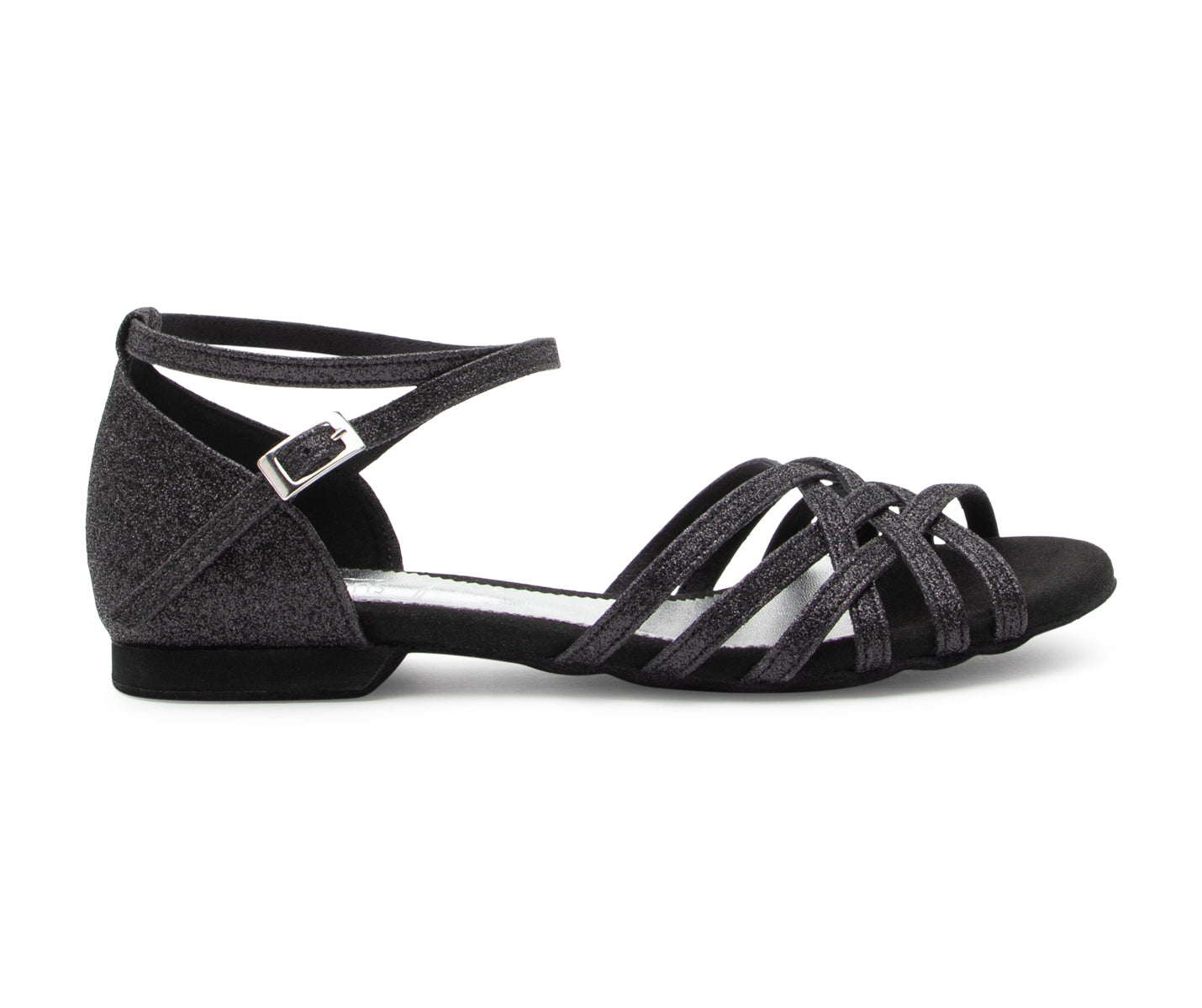 Joy Tanzschuhe in Schwarz Glitter Mikrofaser