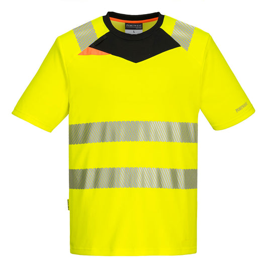 Portwest DX413 Shirt – Gelb/Schwarz – bequem & funktional