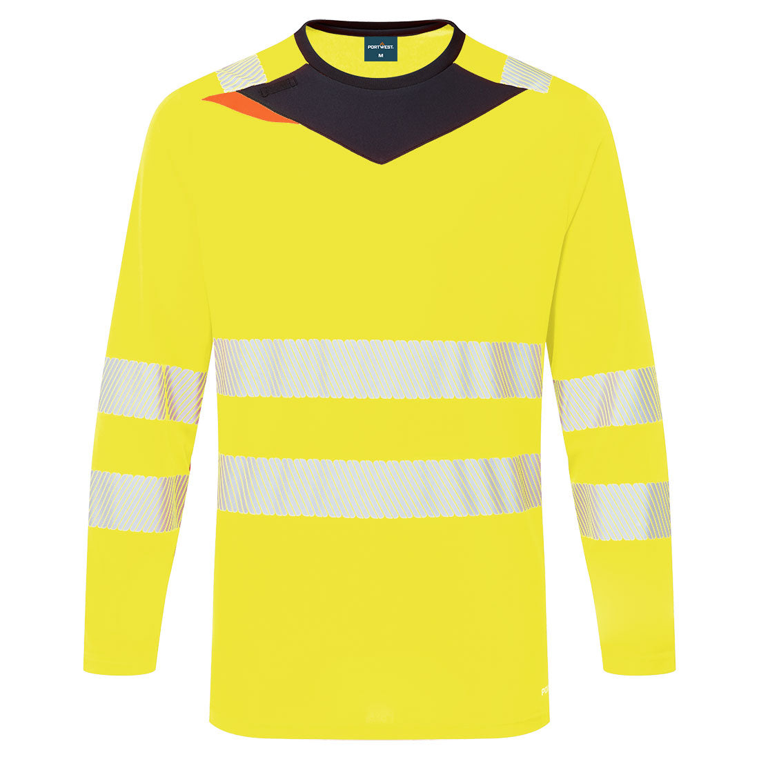 Portwest DX416 Shirt – Gelb/Schwarz – bequem & funktional