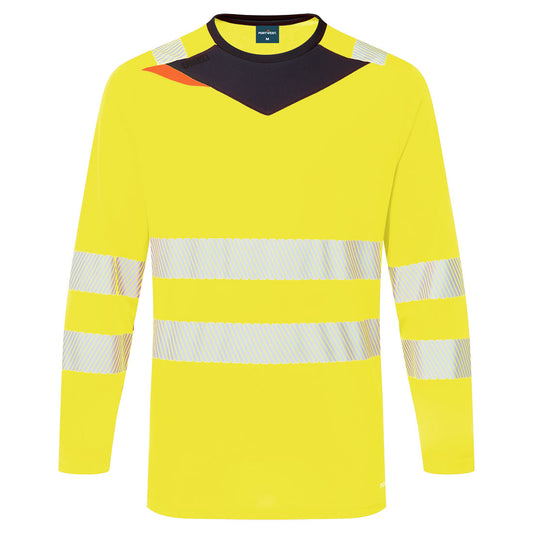 Portwest DX416 Shirt – Gelb/Schwarz – bequem & funktional