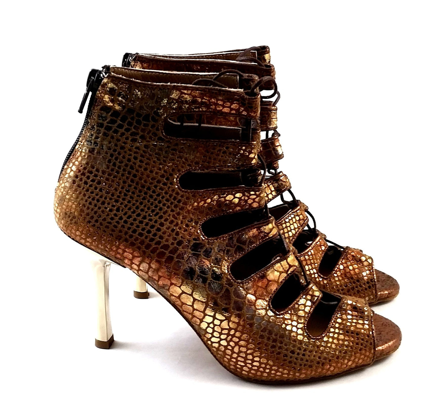 Magnet Tempt Tanzschuhe in Bronze Leder