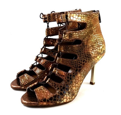 Magnet Tempt Tanzschuhe in Bronze Leder