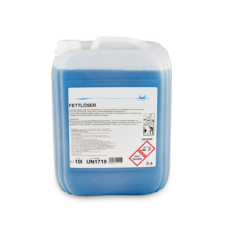 Fettlöser, 10 Liter, pH 13, Gefahrengut UN1719