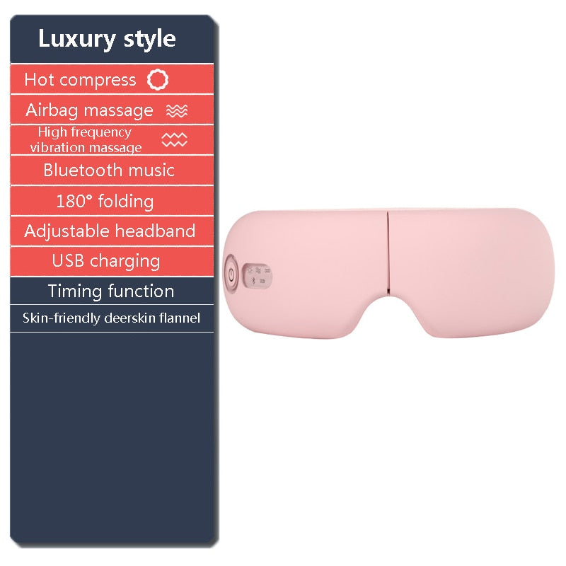 Augenmassagegerät, Bluetooth, Vibration, heiße Kompresse, Augenpflege, Massagegerät, Faltenermüdung, Vibrationsmassage, Therapie, Augenschutz