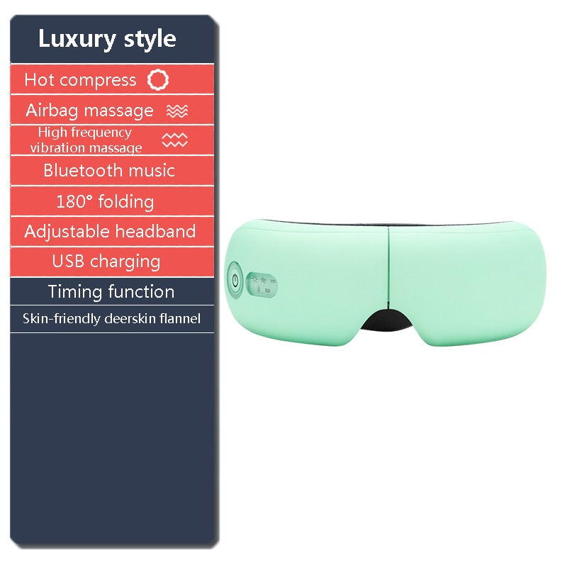 Augenmassagegerät, Bluetooth, Vibration, heiße Kompresse, Augenpflege, Massagegerät, Faltenermüdung, Vibrationsmassage, Therapie, Augenschutz