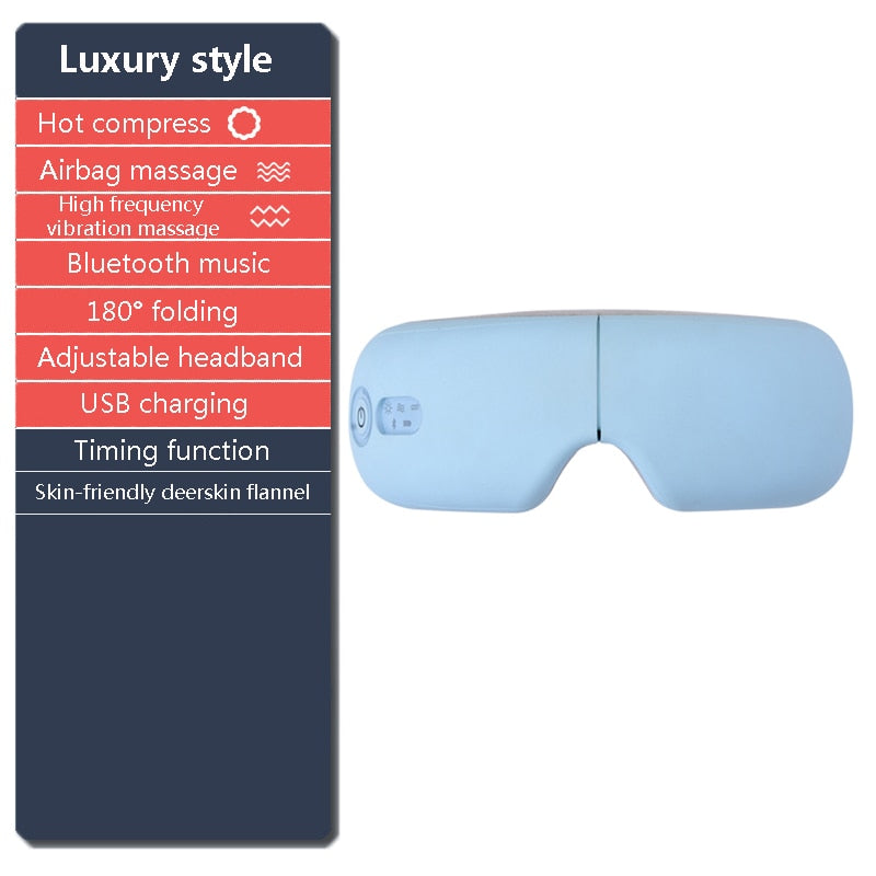 Augenmassagegerät, Bluetooth, Vibration, heiße Kompresse, Augenpflege, Massagegerät, Faltenermüdung, Vibrationsmassage, Therapie, Augenschutz