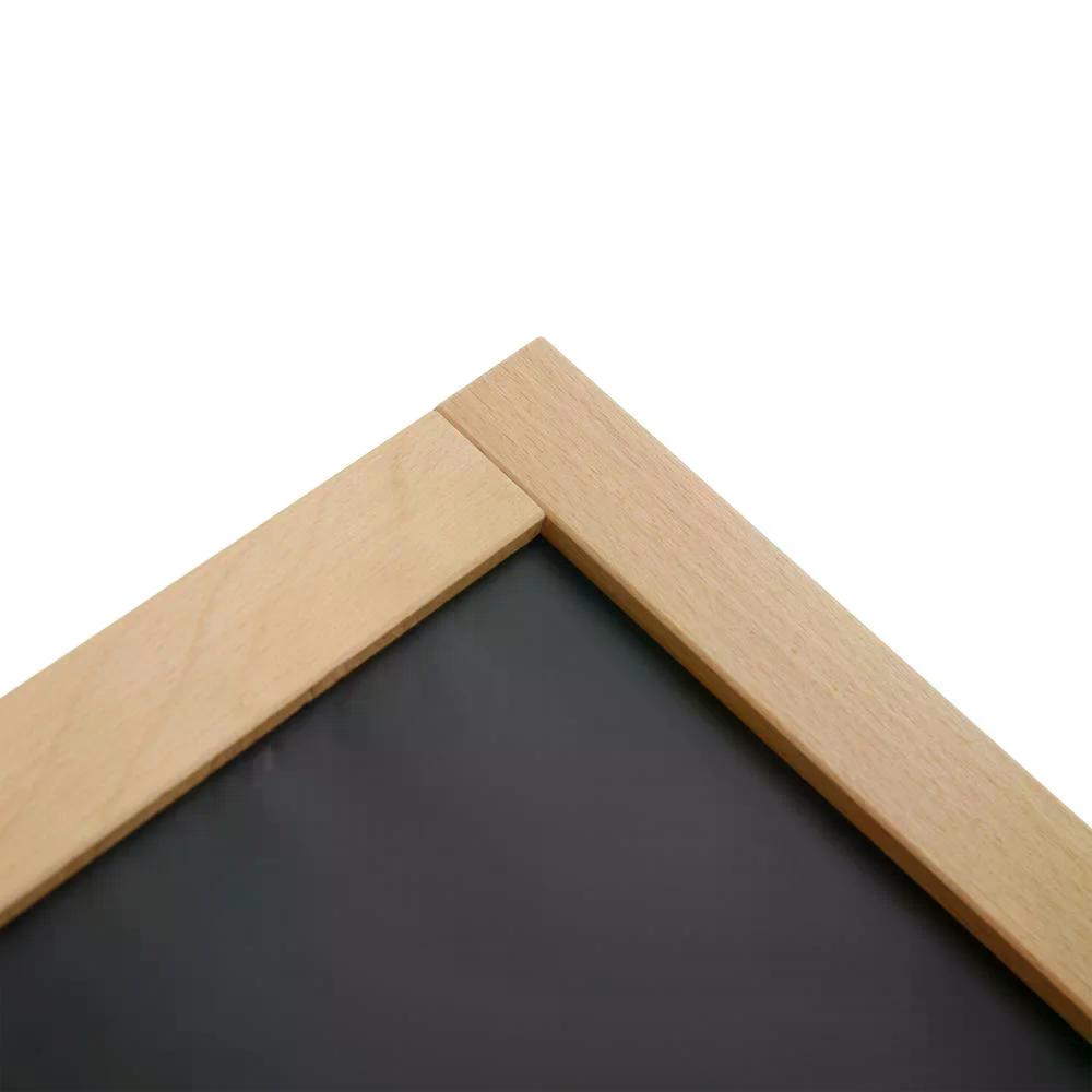 Holz Kundenstopper 145x67cm, Magnetisch, Buche, Outdoor
