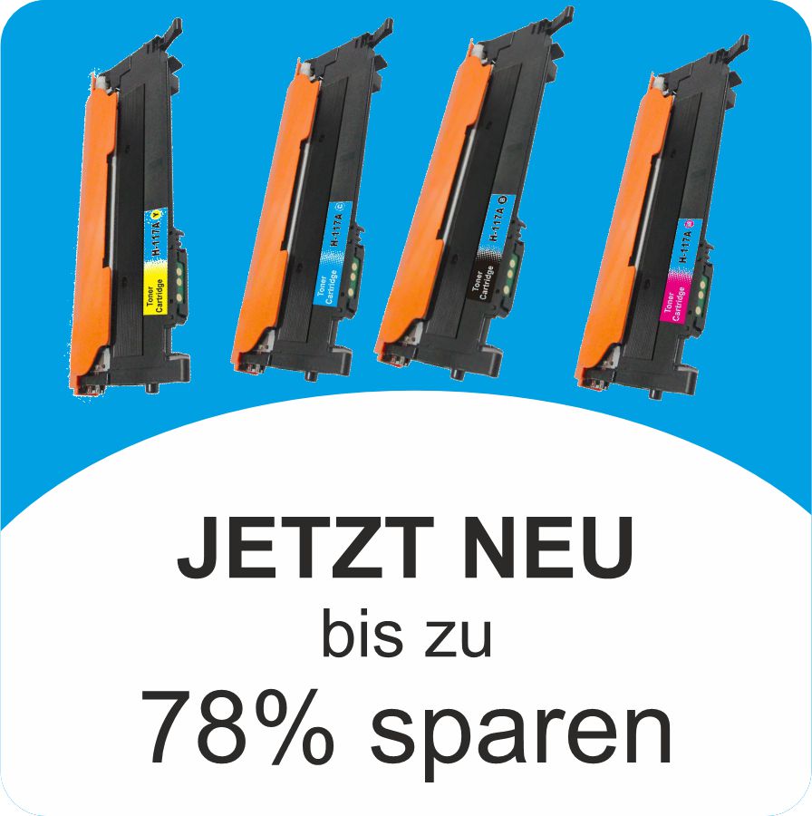 1 x W2070A/117A Schwarz  1 x W2071A/117 Cyan  1 x W2072A/ Gelb  1 x W2073A/ Magenta