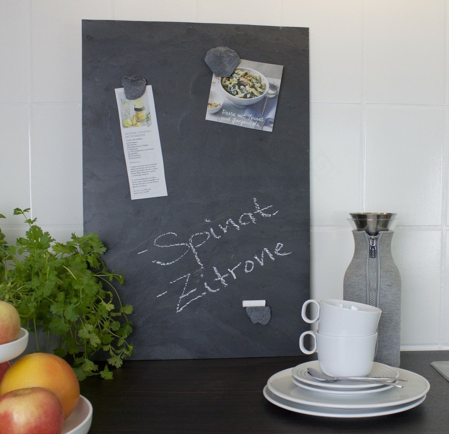 Schiefertafel Magnetisch nach Mass - Grey Impact