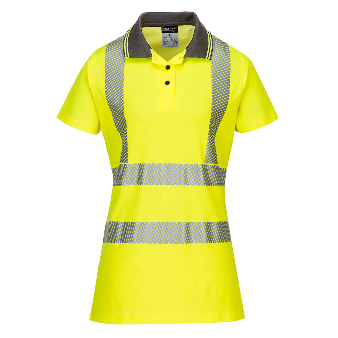 Portwest LW72 Poloshirt – Gelb/Grau – bequem & funktional