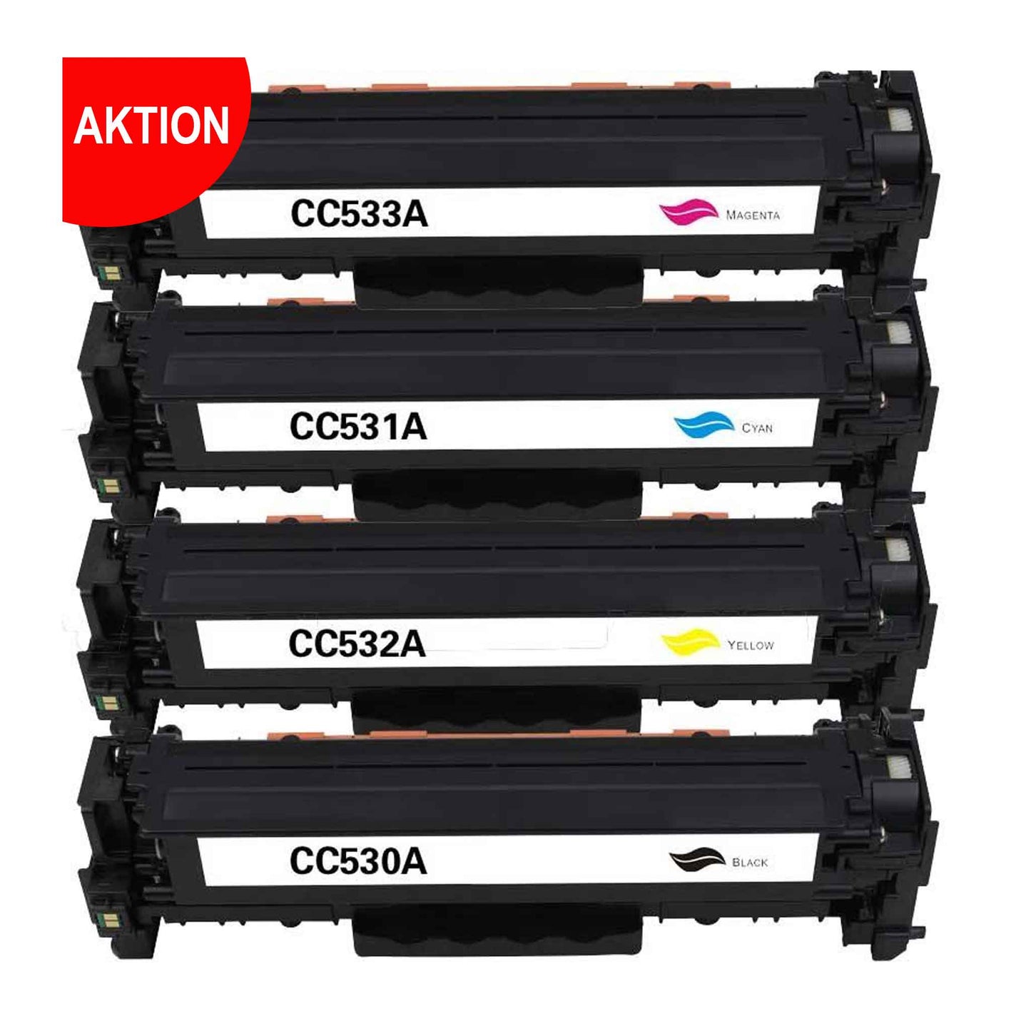 RebuiltH30A, Made in Germany Toner passend zu HP CC530A/ CC531A/  CC532A/ CC533A