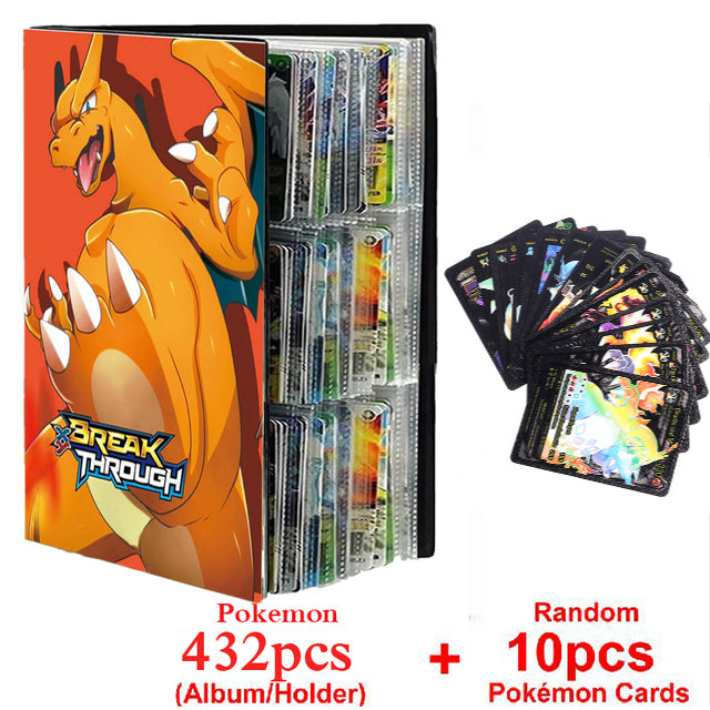 Neues Pokemon Album Buch 540/432 Teile Anime Charaktere Spielkarte Favoriten Pokemon Weihnachtsgeschenk