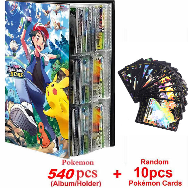 Neues Pokemon Album Buch 540/432 Teile Anime Charaktere Spielkarte Favoriten Pokemon Weihnachtsgeschenk