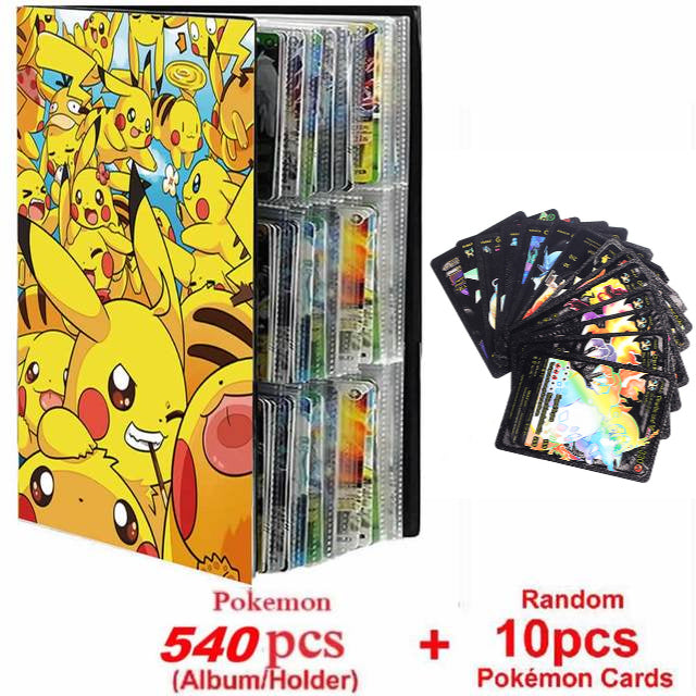 Neues Pokemon Album Buch 540/432 Teile Anime Charaktere Spielkarte Favoriten Pokemon Weihnachtsgeschenk