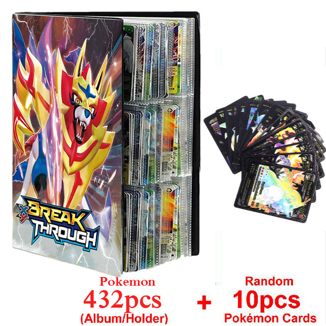 Neues Pokemon Album Buch 540/432 Teile Anime Charaktere Spielkarte Favoriten Pokemon Weihnachtsgeschenk