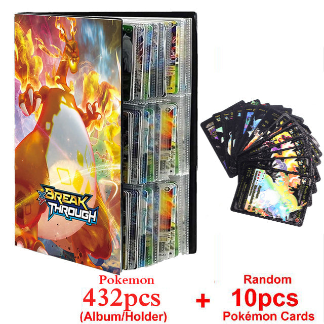 Neues Pokemon Album Buch 540/432 Teile Anime Charaktere Spielkarte Favoriten Pokemon Weihnachtsgeschenk