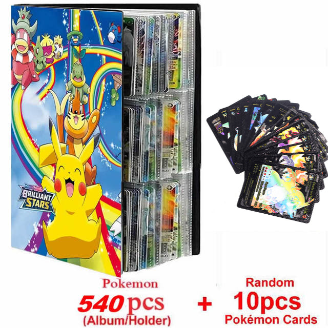 Neues Pokemon Album Buch 540/432 Teile Anime Charaktere Spielkarte Favoriten Pokemon Weihnachtsgeschenk