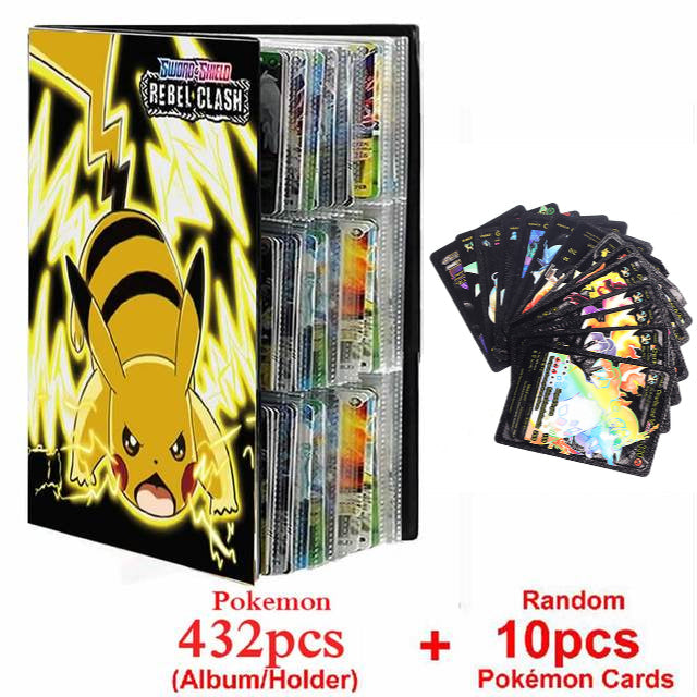 Neues Pokemon Album Buch 540/432 Teile Anime Charaktere Spielkarte Favoriten Pokemon Weihnachtsgeschenk