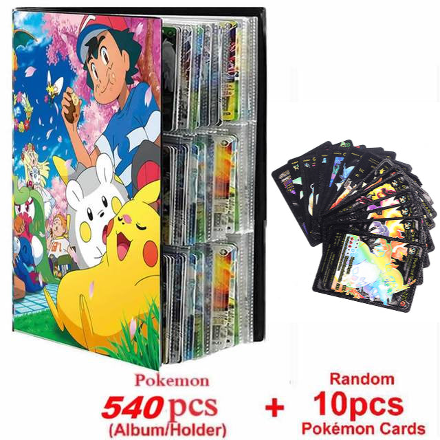 Neues Pokemon Album Buch 540/432 Teile Anime Charaktere Spielkarte Favoriten Pokemon Weihnachtsgeschenk