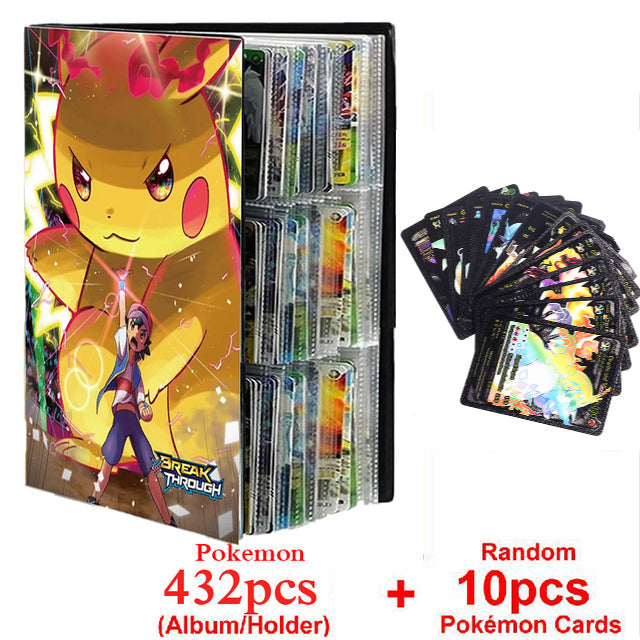 Neues Pokemon Album Buch 540/432 Teile Anime Charaktere Spielkarte Favoriten Pokemon Weihnachtsgeschenk