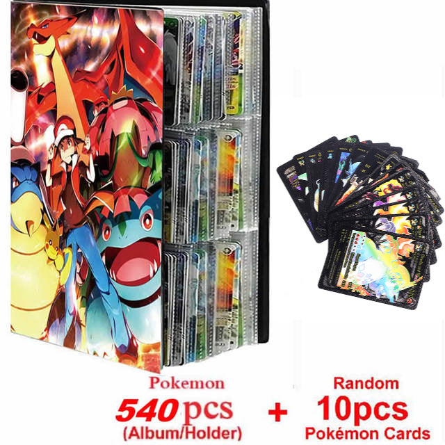 Neues Pokemon Album Buch 540/432 Teile Anime Charaktere Spielkarte Favoriten Pokemon Weihnachtsgeschenk
