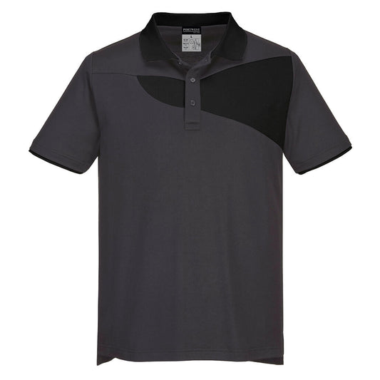 Portwest PW210 Poloshirt – ZoomGrau/Schwarz – bequem & funktional