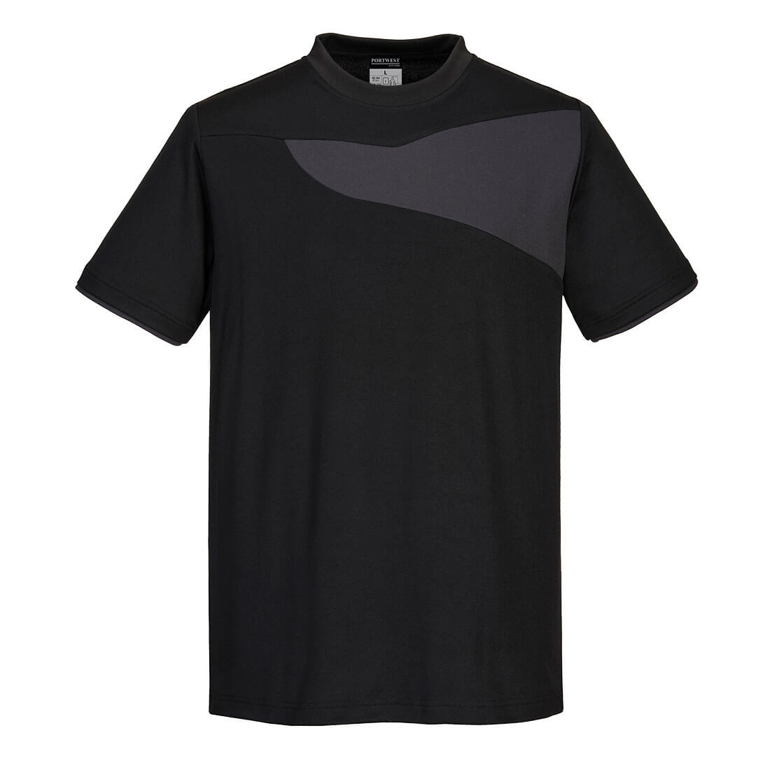 Portwest PW211 Shirt – Schwarz/ZoomGrau – bequem & funktional