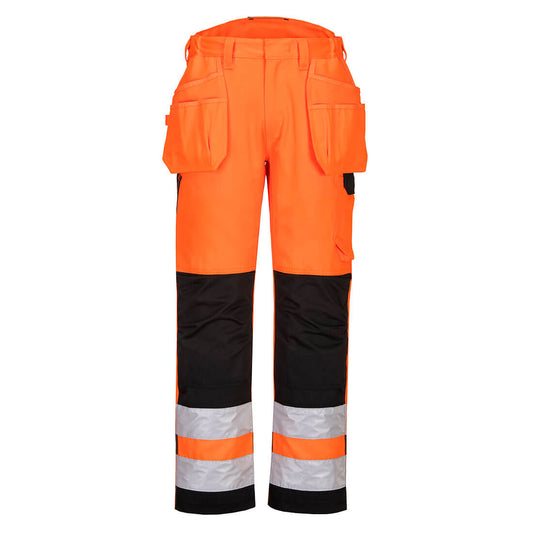 Portwest PW242 Hose – Orange/Schwarz – strapazierfähige Arbeitshose