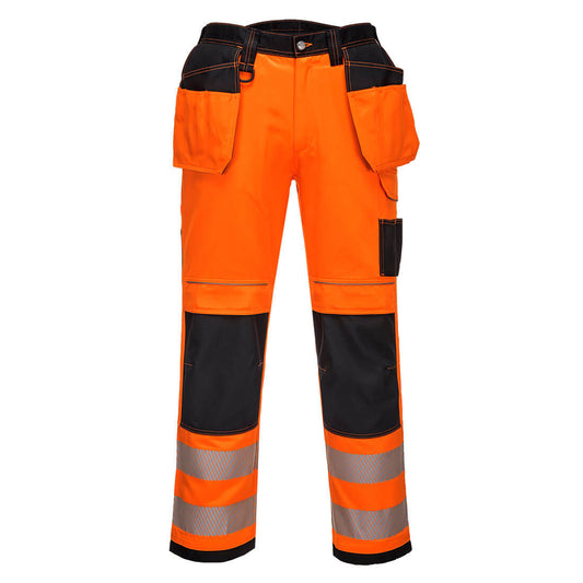 Portwest PW306 Hose – Orange/Schwarz – strapazierfähige Arbeitshose