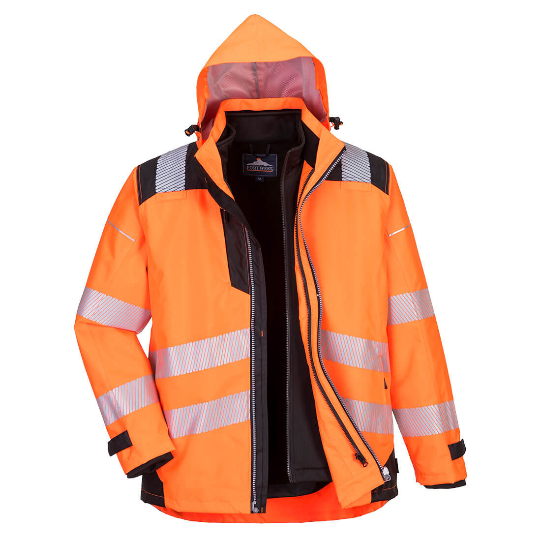 Portwest PW365 Arbeitsjacke – Orange/Schwarz – robust & funktional