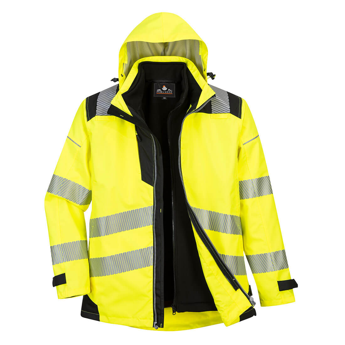 Portwest PW365 Arbeitsjacke – Gelb/Schwarz – robust & funktional