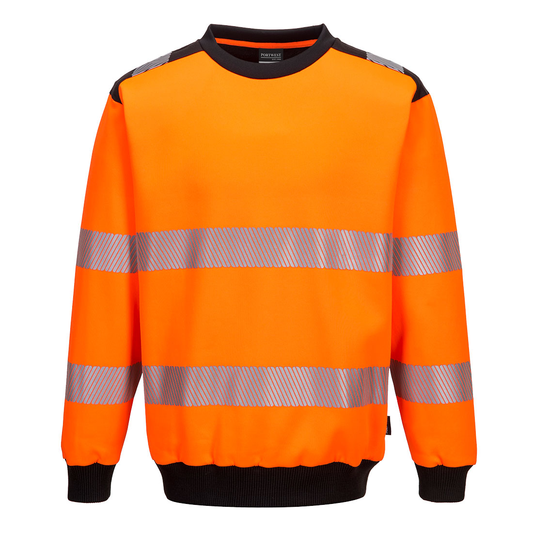 Portwest PW379 Sweatshirt – Orange/Schwarz – bequem & sichtbar