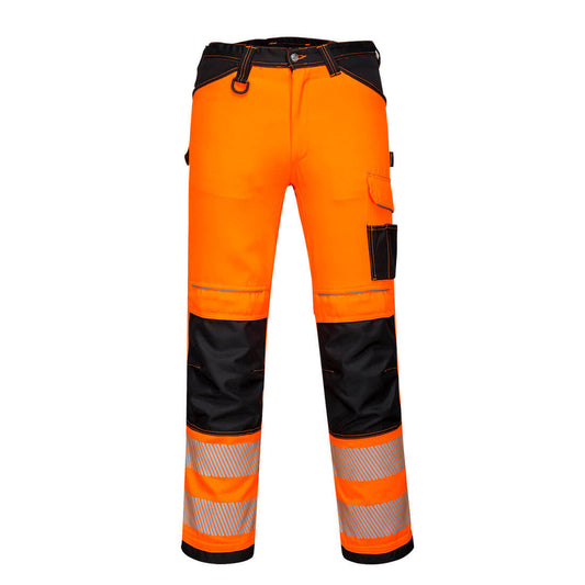 Portwest PW385 Hose – Orange/Schwarz – strapazierfähige Arbeitshose
