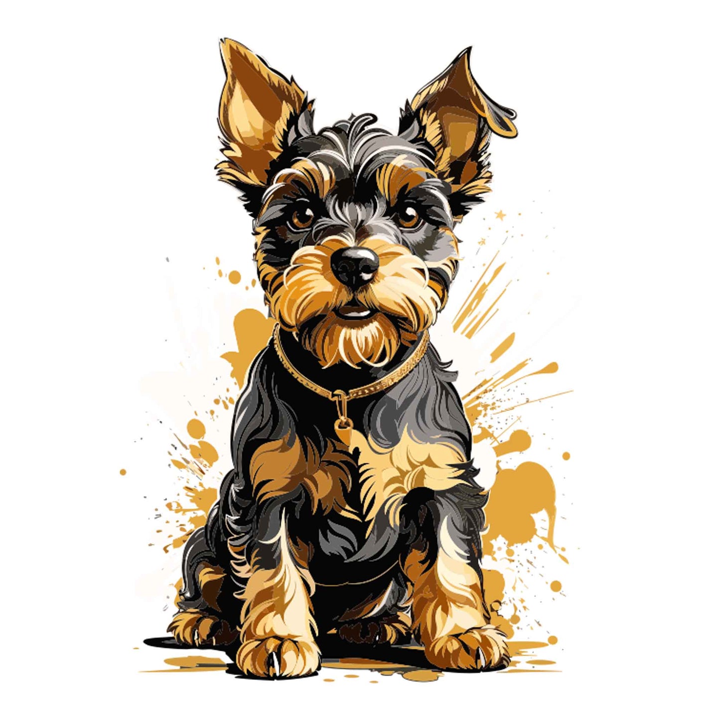 Personalisiertes T-Shirt-Süßer Hund als Druckmotiv blau