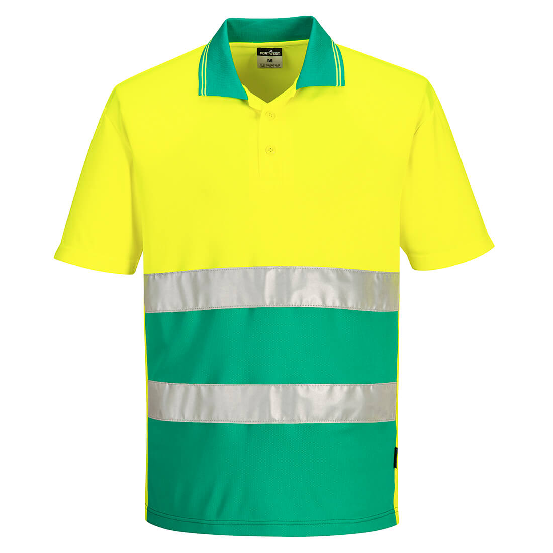 Portwest S175 Poloshirt – Gelb/Teer – bequem & funktional