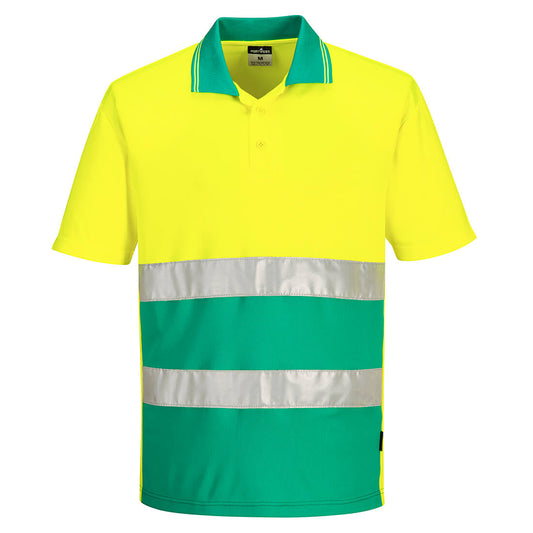 Portwest S175 Poloshirt – Gelb/Teer – bequem & funktional