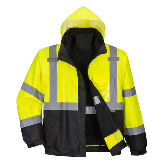 Portwest S365 Arbeitsjacke – Gelb/Schwarz – robust & funktional