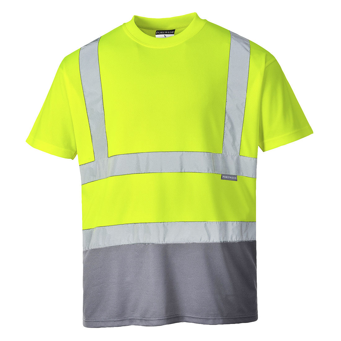 Portwest S378 Shirt – Gelb/Grau – bequem & funktional