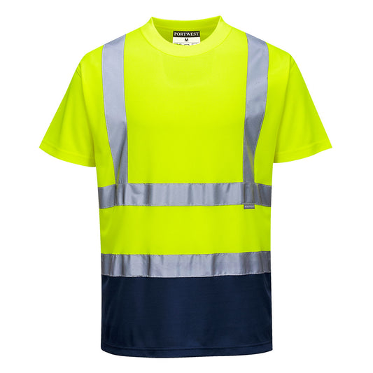 Portwest S378 Shirt – Gelb/Marine – bequem & funktional