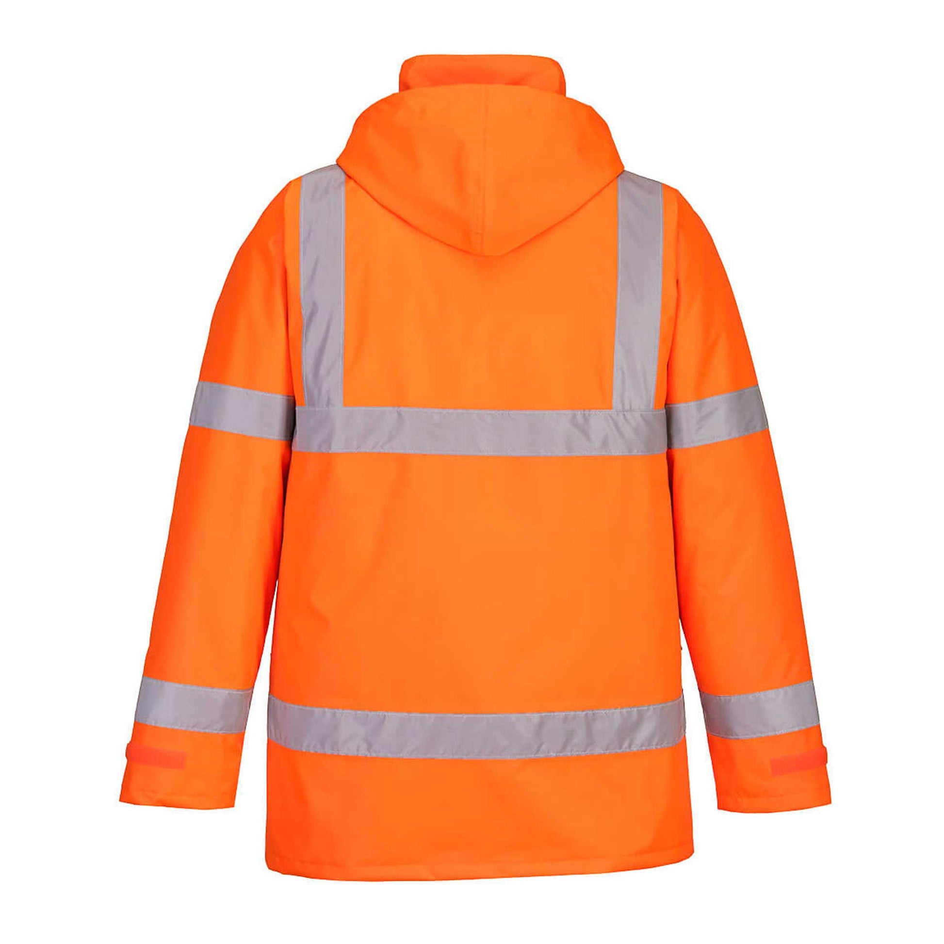 S460--Orange-Warnschutz-Winter-Verkehrsjacke---WARNSCHUTZ-VERKEHRS-JACKE