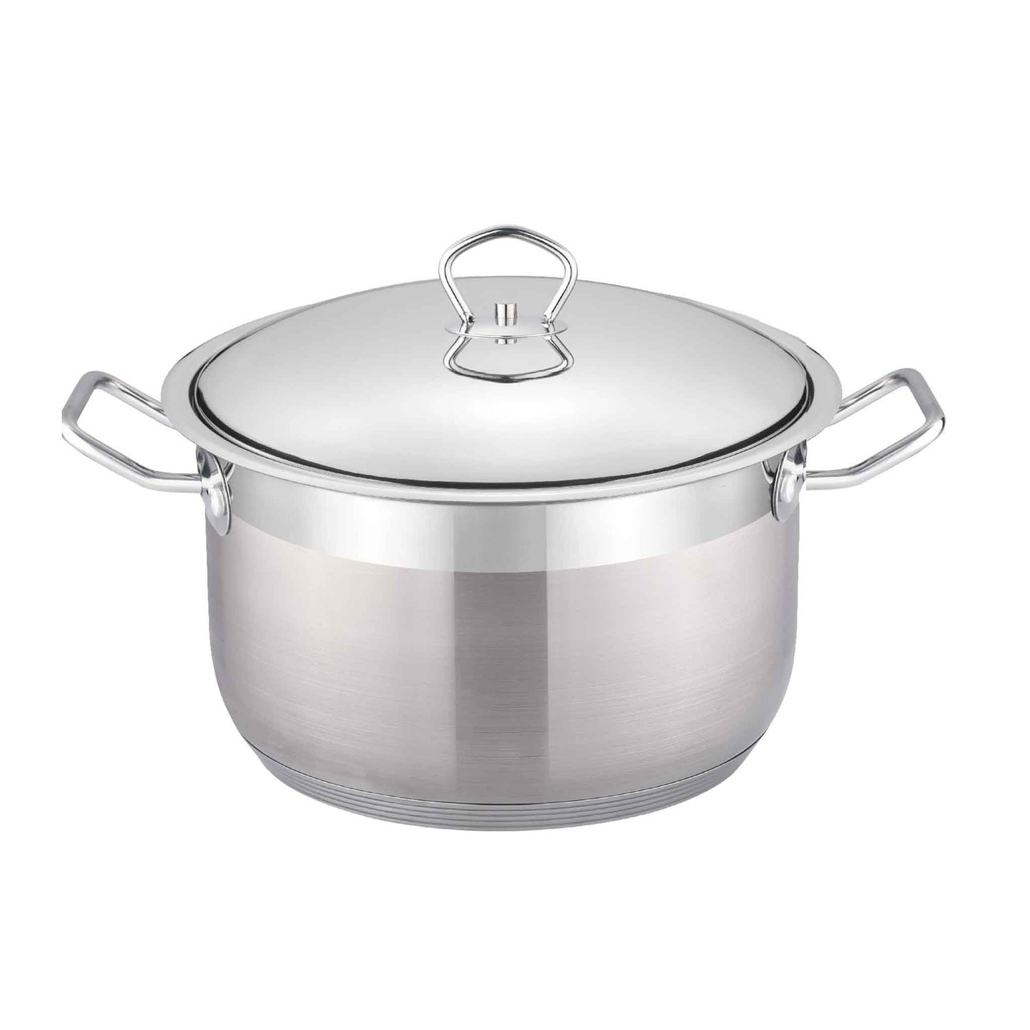 SS34SH Edelstahl Kochtopf Induktion Ø34cm Topf Pfanne Deckel Suppentopf ca. 15,4 L
