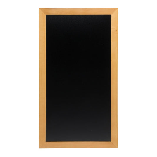 Securit® Wandkreidetafel "Long", Holzrahmen Hellbraun, 56x100cm, Outdoor