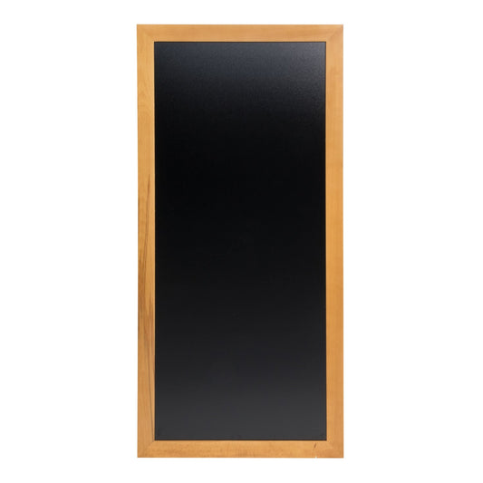 Securit® Wandkreidetafel "Long", Holzrahmen Hellbraun, 56x120cm, Outdoor