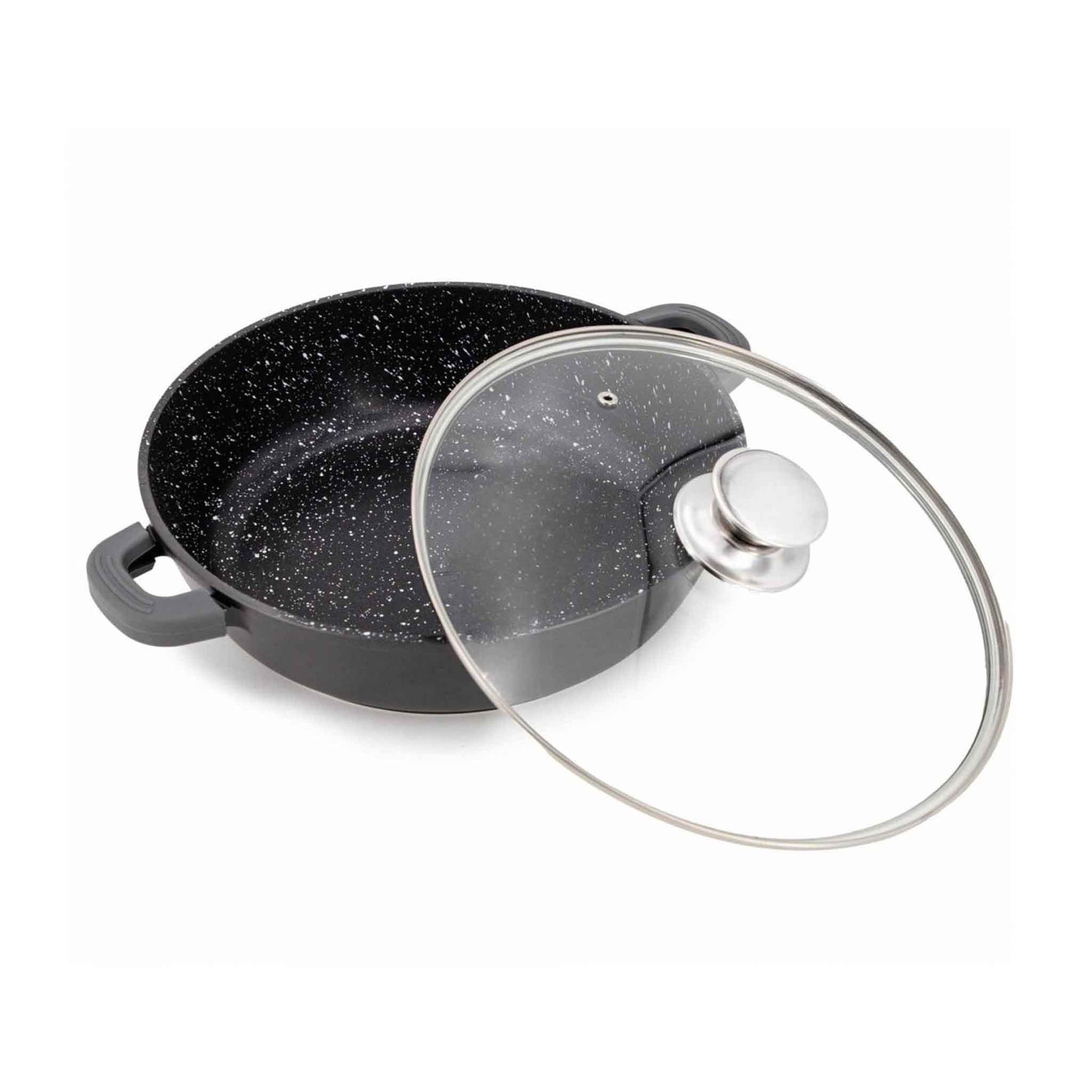 Servierpfanne Schmorpfanne Kochtopf Induktion Ø40cm Alu Guss Topf Pfanne