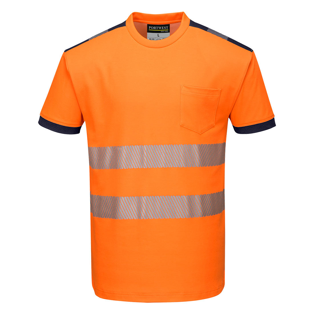 Portwest T181 Shirt – Orange/Marine – bequem & funktional