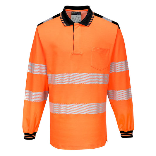 PW3 Hi-Vis Polo-Shirt, langarm