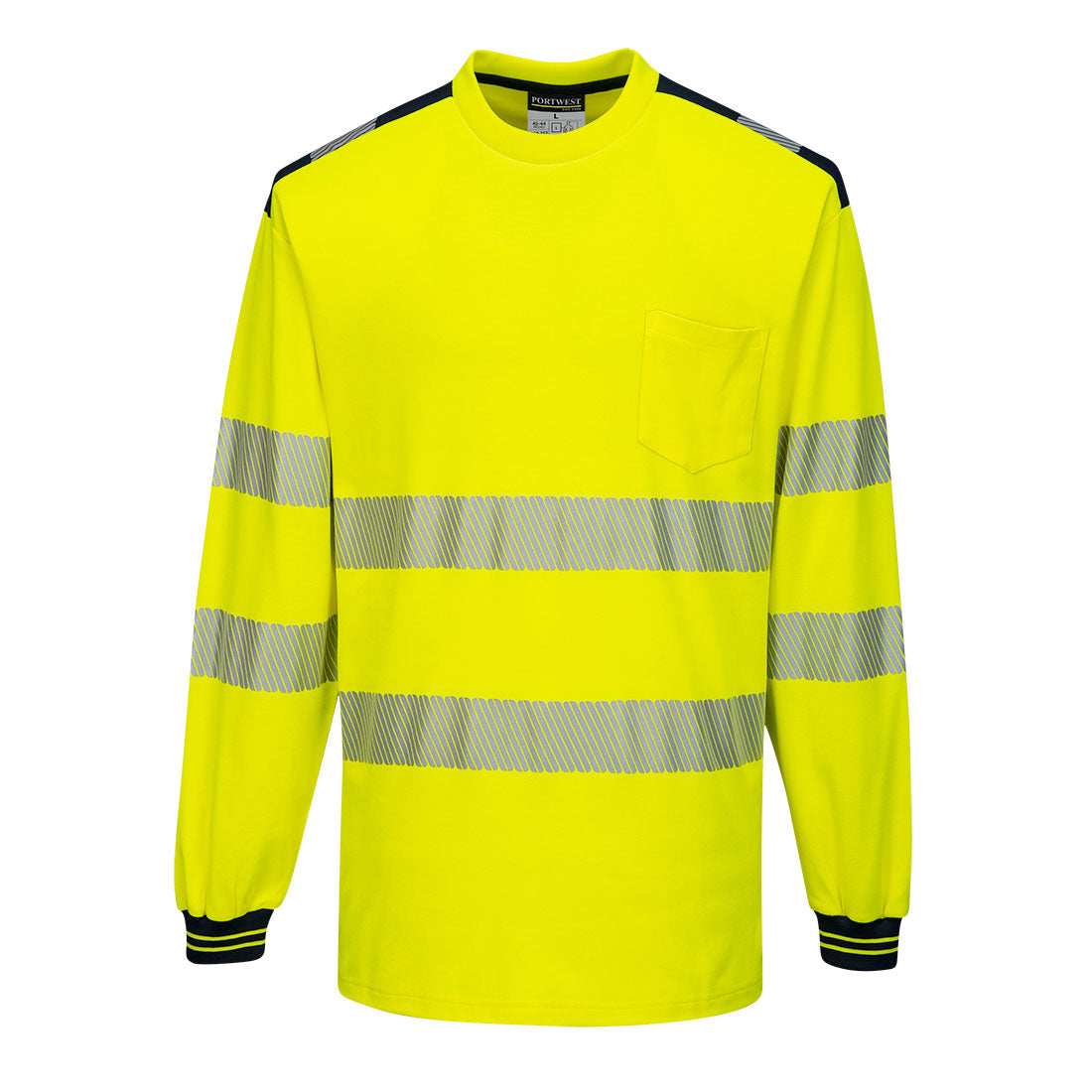 Portwest T185 Shirt – Gelb/Schwarz – bequem & funktional